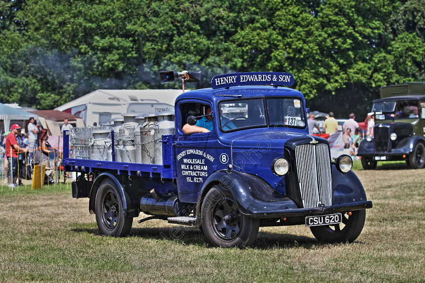 IMG 7006HDR 
 Morris Commercial L.C.3 2060cc milk and cream Lorry, built in 1946 reg no CSU 620. Carrying milk bottles and milk churns. HDR. 
 Keywords: Morris Commercial L.C.3 2060cc Lorry Built 1946 Reg CSU 620 HDR High Dynamic Range Photo Photograph Carrying Cream Milk Bottles Churns Blue Black Engine Transport Delivery Henry Edwards & Son Company Wheel Wheels Tyre Tyres