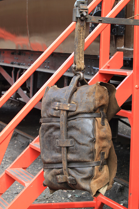 IMG 6584 
 Railway post bag. 
 Keywords: Railway Post Office Bag Train Mail Track Leather