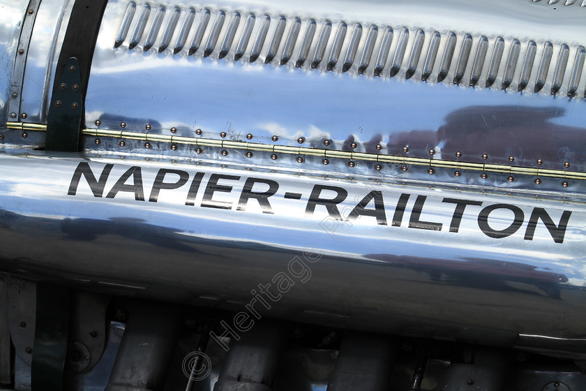 IMG 4878 
 Napier Railton sports car exhaust name detail. 
 Keywords: Napier Railton Sports Car Exhaust Pipe Name Silver Engine Transport Grille Fumes Brooklands Racetrack Speed Record