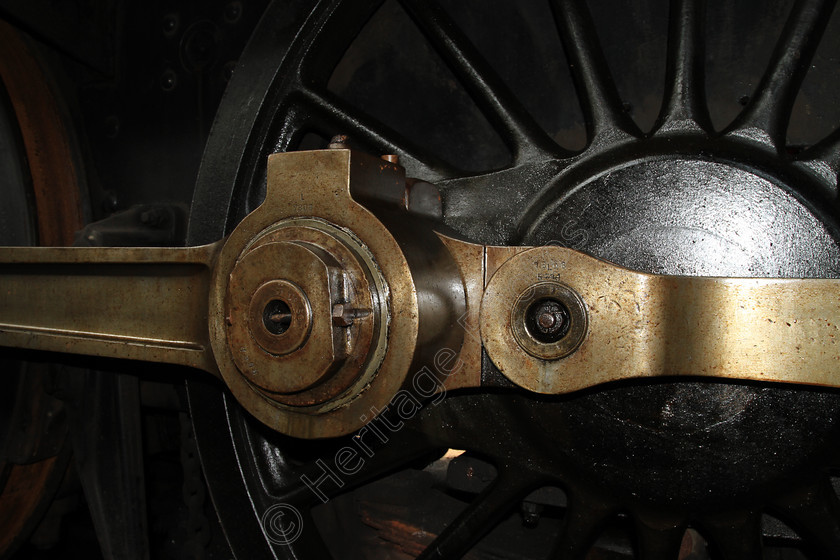 IMG 3128 
 Close detail of Steam Train wheel. 
 Keywords: Steam Train Wheel Detail Grease Oil