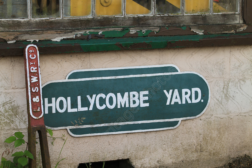 IMG 6191 
 Hollycombe Road railway sign. 
 Keywords: Hollycombe Yard Sign Signage Railway Track Train