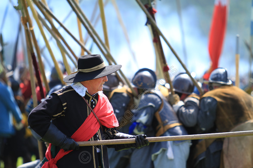 IMG 4623 
 Civil War battle Re-enactment. 
 Keywords: Civil War Battle Re-enactment Reenactment Soldier Soldiers Blenheim Palace Sealed Knot Society Redcoat British Army Battle Of Blenheim 1704 Blues And Royals Musket Shot Weaponry Drill Staff Infantry Cavalry Artillery Uniform