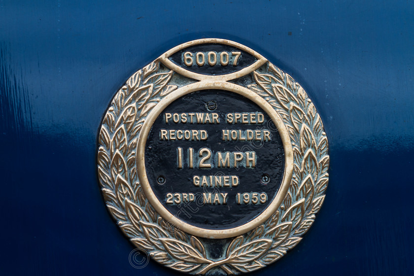 IMG-4732 
 LNER A4 Class 60007 'Sir Nigel Gresley' steam train, post-war speed record holder 112mph badge. 23rd May 1959. 
 Keywords: LNER A4 Class 60007 Sir Nigel Gresley Steam Train Post War Speed Record Holder 112mph Badge 23rd May 1959 Brass Blue Livery